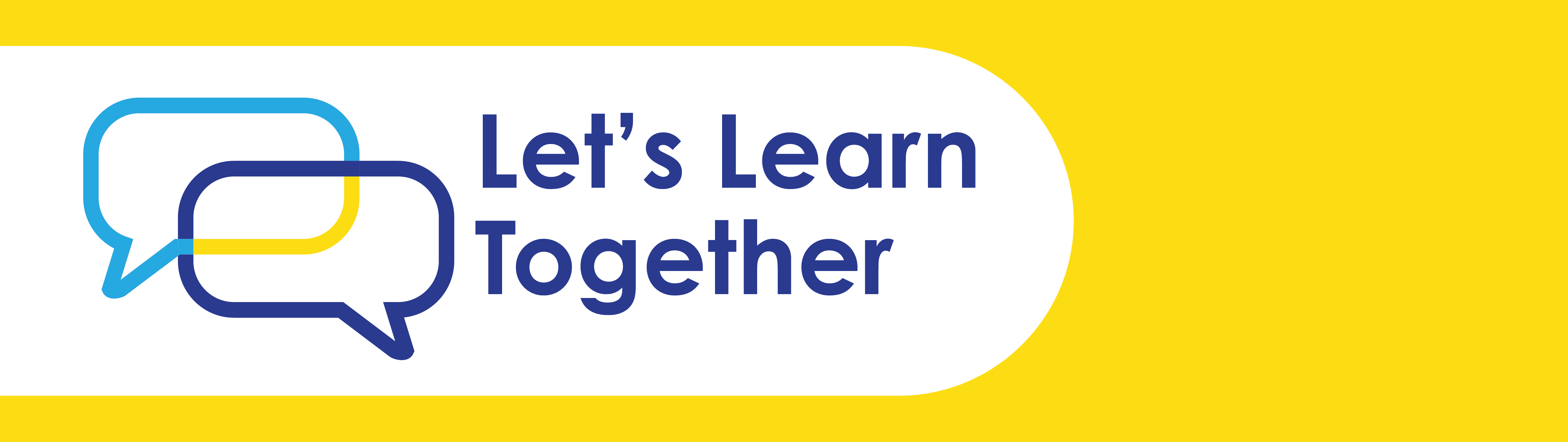 Yellow Let's Learn Together header