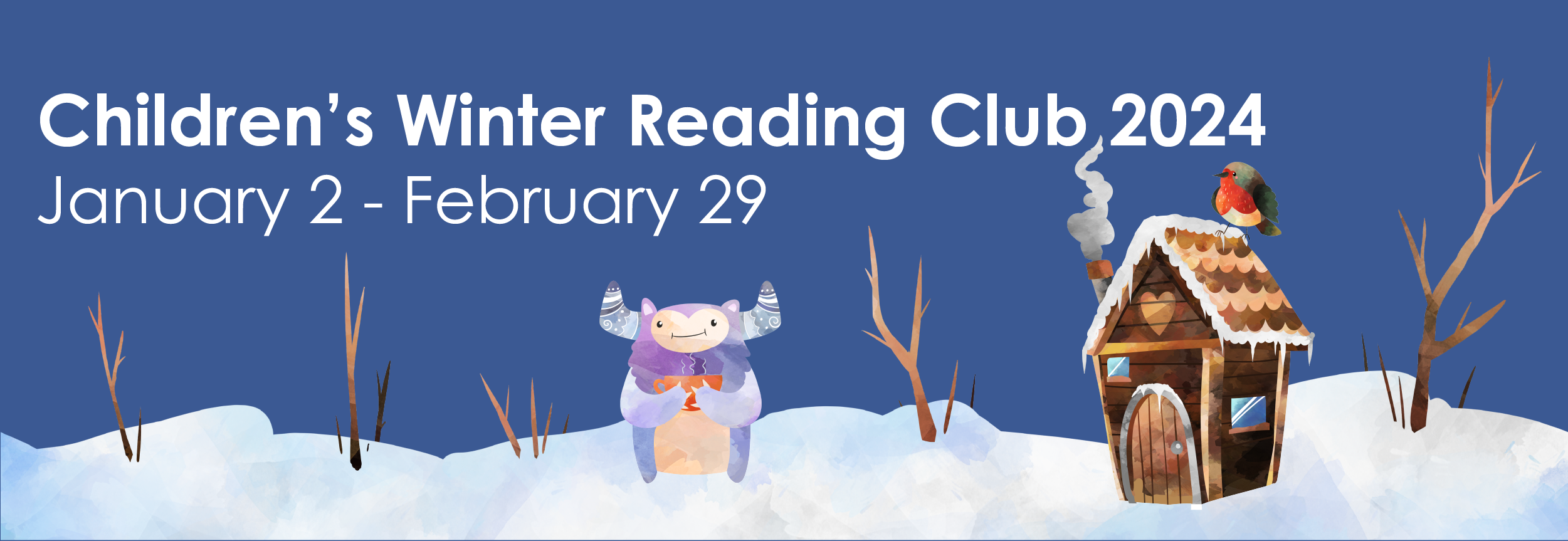 Children's Winter Reading Club 2024 header