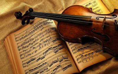 Violin and Sheet Music