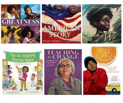 images of children's books for Black History Month 
