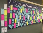 share your joy bulletin board 