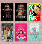 six book covers that are ya retellings