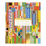 Box art for a jigsaw puzzle with a colorful Frank Lloyd Wright stained glass design.