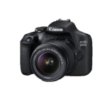 Photograph of a black Canon DSLR camera