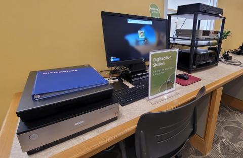 Digitization station computer and equipment