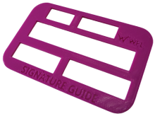 Purple signature guide