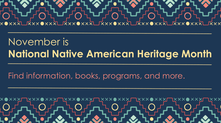 slide promotion national native american heritage month.