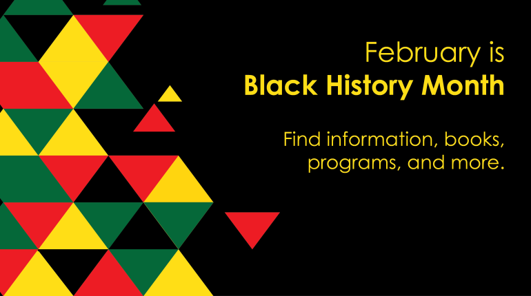 Slide promoting Black History Month