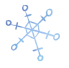 Blue snowflake illustration